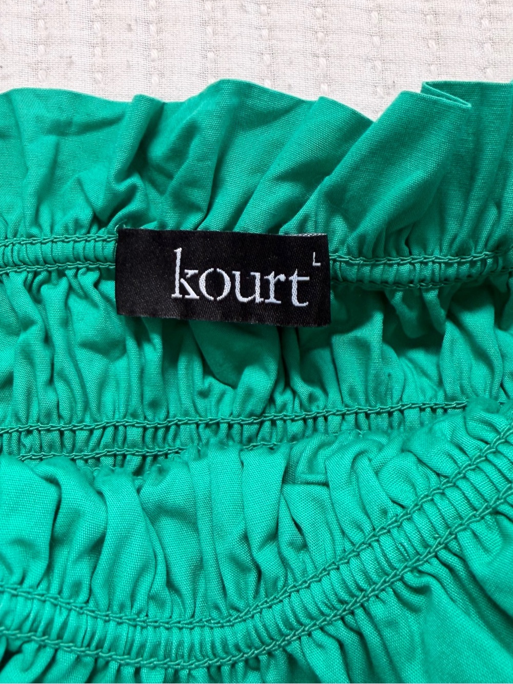 Kourt Ellery Matching Set - Maxi Tiered Skirt and Smocked Tube Top - Picture 3 of 8